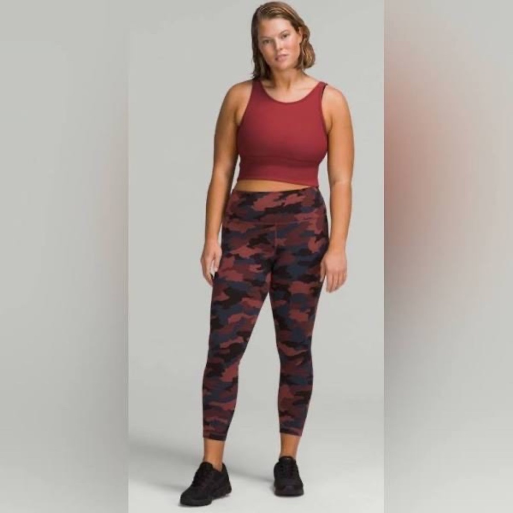 Lululemon Wunder Under High-Rise Tight 28" *Full-On Luxtreme, Smoky Red 16243 - Picture 2 of 8